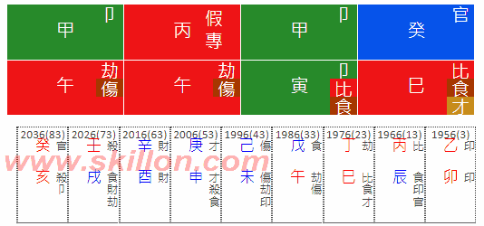 Spouse star husband wife 八字 BaZi Four Pillars of Destiny Patt Chee